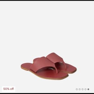 NIB Leather Thong Sandal